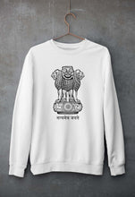 Load image into Gallery viewer, satyamev jayate Unisex Sweatshirt for Men/Women-White-Ektarfa.online