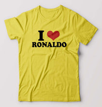 Load image into Gallery viewer, I LOVE RONALDO T-Shirt for Men-Yellow-Ektarfa.online