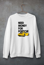 Load image into Gallery viewer, Porsche (Need Money) Sweatshirt for Men/Women-White-Ektarfa.online
