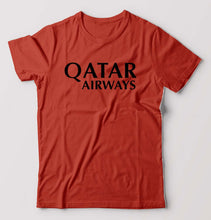 Load image into Gallery viewer, Qatar Airways T-Shirt for Men-Brick Red-Ektarfa.online
