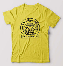 Load image into Gallery viewer, utkal university T-Shirt for Men-Yellow-Ektarfa.online