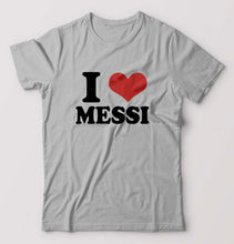 Load image into Gallery viewer, I LOVE MESSI T-Shirt for Men-Grey Melange-Ektarfa.online