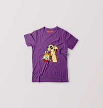 Load image into Gallery viewer, calvin hobbes T-Shirt for Boy/Girl-Purple-Ektarfa.online