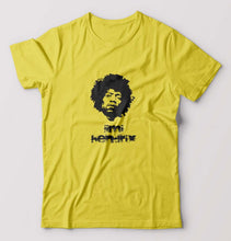Load image into Gallery viewer, Jimi Hendrix T-Shirt for Men-Yellow-Ektarfa.online