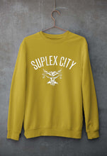Load image into Gallery viewer, WWE Brock Lesnar Suplex City Unisex Sweatshirt for Men/Women-Mustard Yellow-Ektarfa.online