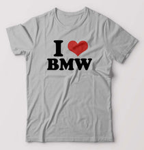 Load image into Gallery viewer, I LOVE BMW T-Shirt for Men-Grey Melange-Ektarfa.online