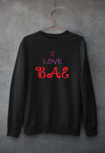 Load image into Gallery viewer, love BAE Unisex Sweatshirt for Men/Women-Black-Ektarfa.online