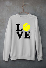 Load image into Gallery viewer, Love Tennis Unisex Sweatshirt for Men/Women-Grey Melange-Ektarfa.online
