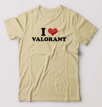 Load image into Gallery viewer, I LOVE VALORANT T-Shirt for Men-Beige-Ektarfa.online