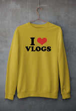 Load image into Gallery viewer, I LOVE VLOGS Sweatshirt for Men/Women