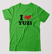 Load image into Gallery viewer, I LOVE YUZI T-Shirt for Men-flag green-Ektarfa.online