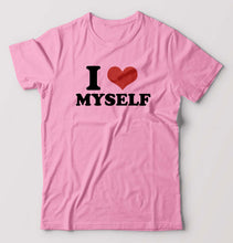 Load image into Gallery viewer, I LOVE MYSELF T-Shirt for Men-Light Baby Pink-Ektarfa.online