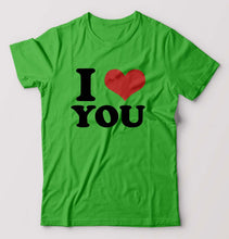 Load image into Gallery viewer, I LOVE YOU T-Shirt for Men-flag green-Ektarfa.online