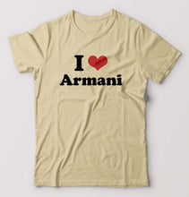 Load image into Gallery viewer, I Love Armani T-Shirt for Men-Beige-Ektarfa.online