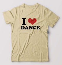 Load image into Gallery viewer, I LOVE DANCE T-Shirt for Men-Beige-Ektarfa.online
