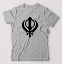 Load image into Gallery viewer, sikh T-Shirt for Men-Grey Melange-Ektarfa.online