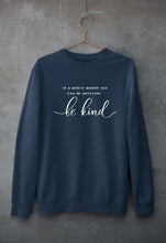 Load image into Gallery viewer, Be Kind Unisex Sweatshirt for Men/Women-Navy Blue-Ektarfa.online