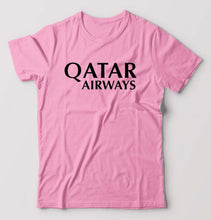Load image into Gallery viewer, Qatar Airways T-Shirt for Men-Light Baby Pink-Ektarfa.online