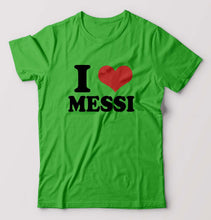 Load image into Gallery viewer, I LOVE MESSI T-Shirt for Men-flag green-Ektarfa.online