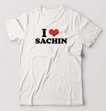 Load image into Gallery viewer, I LOVE SACHIN T-Shirt for Men-White-Ektarfa.online