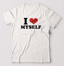 Load image into Gallery viewer, I LOVE MYSELF T-Shirt for Men-White-Ektarfa.online