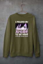Load image into Gallery viewer, Paused my Anime Sweatshirt for Men/Women
