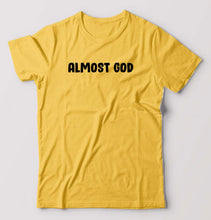 Load image into Gallery viewer, almost god T-Shirt for Men-Golden Yellow-Ektarfa.online