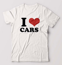 Load image into Gallery viewer, I LOVE CARS T-Shirt for Men-White-Ektarfa.online