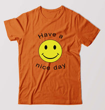 Load image into Gallery viewer, Nice Day Emoji T-Shirt for Men-Orange-Ektarfa.online