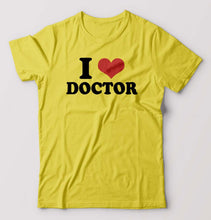 Load image into Gallery viewer, I LOVE DOCTOR T-Shirt for Men-Yellow-Ektarfa.online