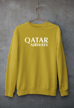 Load image into Gallery viewer, Qatar Airways Unisex Sweatshirt for Men/Women-Mustard Yellow-Ektarfa.online