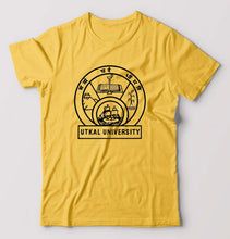 Load image into Gallery viewer, utkal university T-Shirt for Men-Golden Yellow-Ektarfa.online