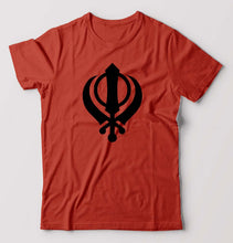 Load image into Gallery viewer, sikh T-Shirt for Men-Brick Red-Ektarfa.online