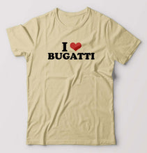 Load image into Gallery viewer, I LOVE BUGATTI T-Shirt for Men-Beige-Ektarfa.online