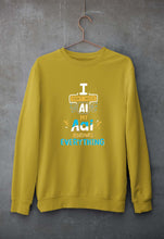 Load image into Gallery viewer, Artificial intelligence (AI) Aai Unisex Sweatshirt for Men/Women-Mustard Yellow-Ektarfa.online