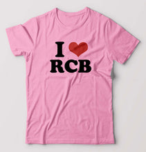 Load image into Gallery viewer, I LOVE RCB T-Shirt for Men-Light Baby Pink-Ektarfa.online