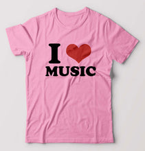 Load image into Gallery viewer, I LOVE MUSIC T-Shirt for Men-Light Baby Pink-Ektarfa.online