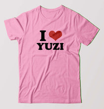 Load image into Gallery viewer, I LOVE YUZI T-Shirt for Men-Light Baby Pink-Ektarfa.online