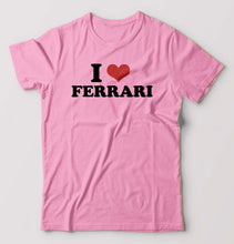 Load image into Gallery viewer, I LOVE FERRARI T-Shirt for Men-Light Baby Pink-Ektarfa.online