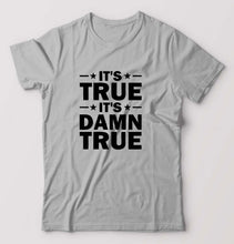 Load image into Gallery viewer, kurt angle it's true it's damn true T-Shirt for Men-Grey Melange-Ektarfa.online