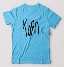 Load image into Gallery viewer, Korn T-Shirt for Men-Light Blue-Ektarfa.online