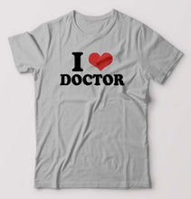 Load image into Gallery viewer, I LOVE DOCTOR T-Shirt for Men-Grey Melange-Ektarfa.online