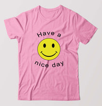 Load image into Gallery viewer, Nice Day Emoji T-Shirt for Men-Light Baby Pink-Ektarfa.online