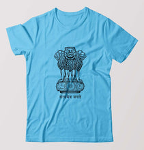 Load image into Gallery viewer, satyamev jayate T-Shirt for Men-Light Blue-Ektarfa.online