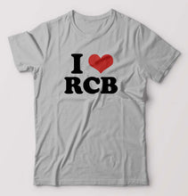 Load image into Gallery viewer, I LOVE RCB T-Shirt for Men-Grey Melange-Ektarfa.online
