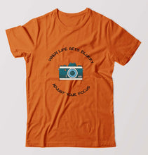 Load image into Gallery viewer, Life Photography T-Shirt for Men-Orange-Ektarfa.online