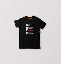 Load image into Gallery viewer, Eat Sleep Anime Repeat T-Shirt for Boy/Girl