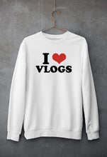 Load image into Gallery viewer, I LOVE VLOGS Sweatshirt for Men/Women