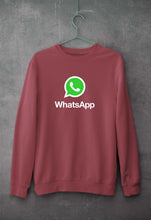Load image into Gallery viewer, WhatsApp Unisex Sweatshirt for Men/Women-Coral-Ektarfa.online