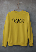 Load image into Gallery viewer, Qatar Airways Unisex Sweatshirt for Men/Women-Mustard Yellow-Ektarfa.online